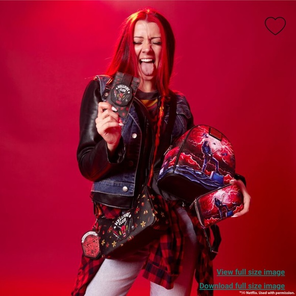 Loungefly Stranger Things Eddie Munson Tribute Glow Mini Backpack - Picture 2 of 10